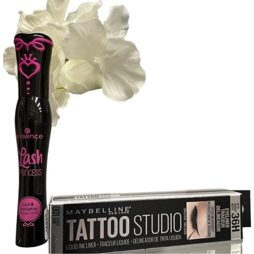 THE PERFECT SET Black Mascara and Black Eyeliner/ Bundle of Two NEW
